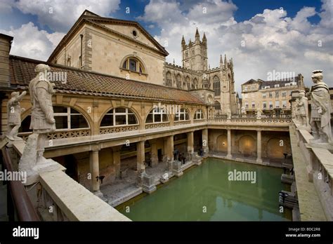 Roman Baths Bath Somerset Uk Stock Photo Alamy