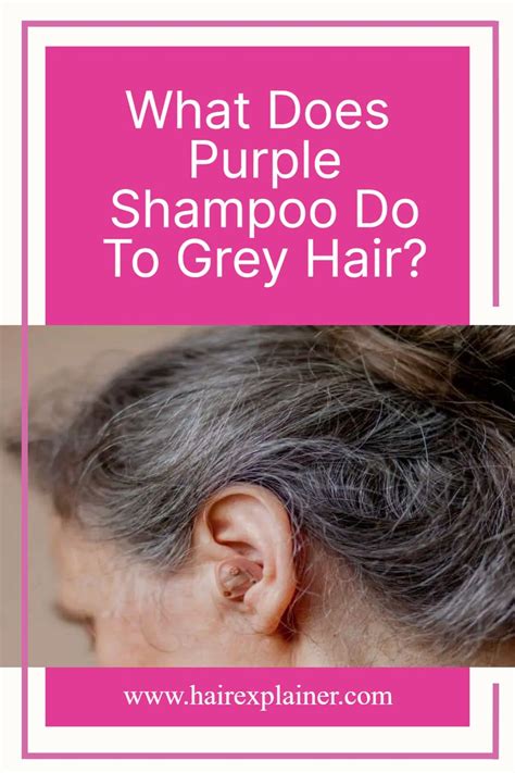 What Does Purple Shampoo Do To Grey Hair? | Purple shampoo, Shampoo for ...