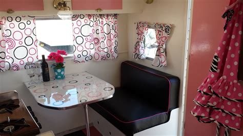 Aloha Pink Shasta Dinette Vintage Travel Trailers Dinette Home Decor