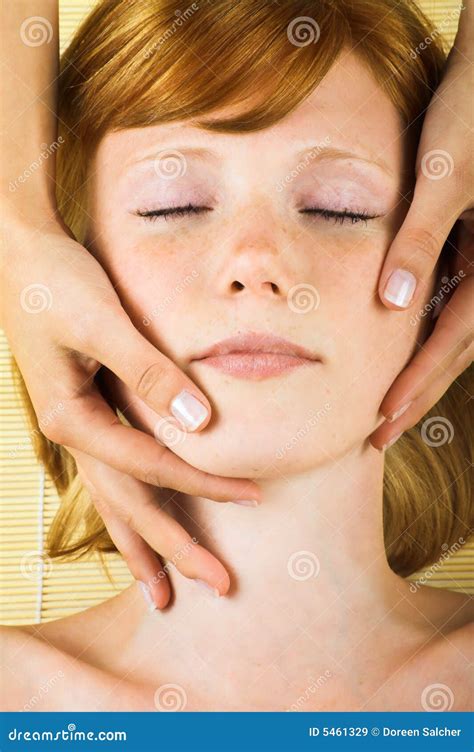 Woman Getting A Massage Stock Image Image Of Attractive 5461329