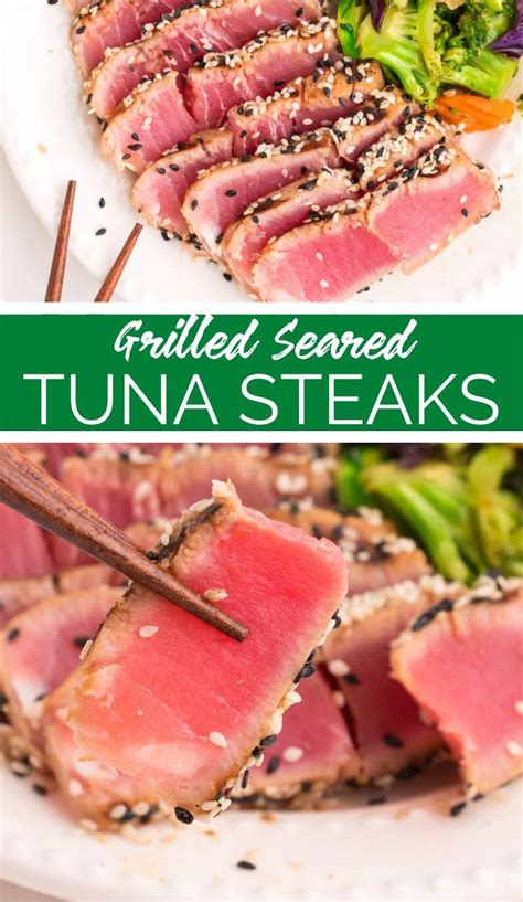 Grilled Ahi Tuna Steaks Ahi Tuna Steak Tuna Steak Recipes Tuna Steaks