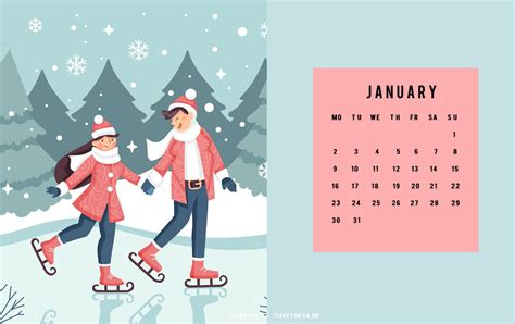 January Winter Background