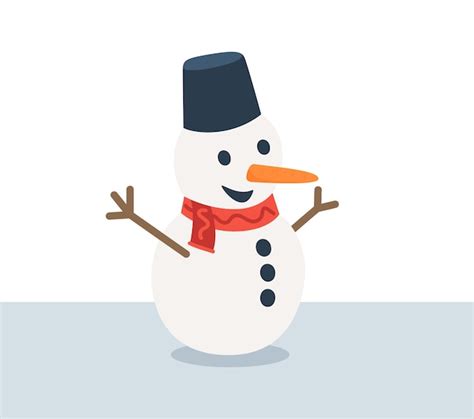 Estilo simples do ícone do boneco de neve isolado feliz natal