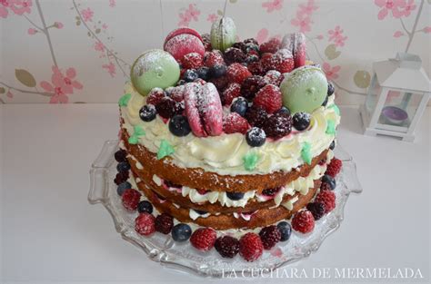 La Cuchara De Mermelada Tarta Naked Cake De Frutos Del Bosque Con Bizcocho Genov S