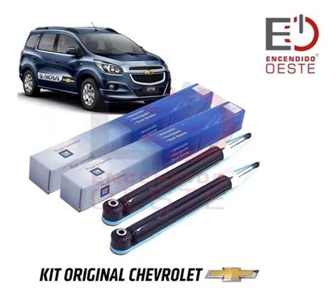 Kit X2 Amortiguadores Trasero Chevrolet Spin Original Gm