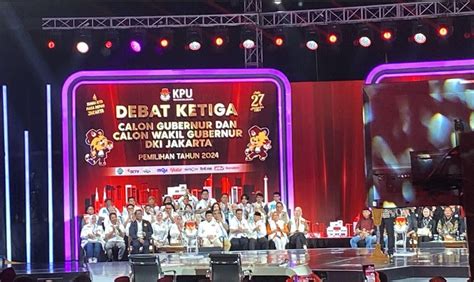 Duduk Di Tribun Rido Muzani Hingga Hnw Saksikan Debat Pamungkas