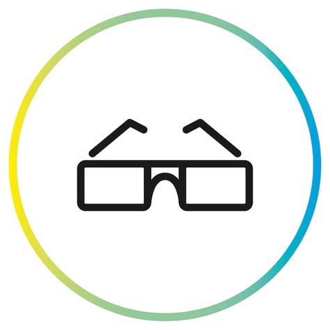 El Icono De Las Gafas De Cine 3D Vector Premium