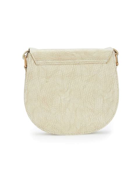 White Textured Sling Bag Bagstopia 2893666