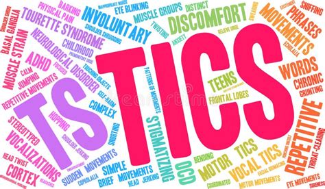 Tics Word Cloud Stock Vector Illustration Of Discomfort