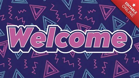 Welcome Font Retrò Nostalgico Anni 90 Generatore di effetti di testo