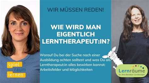 Lerntherapie Ausbildung Aber Welche Was Kann Man Mit Dem Beruf So