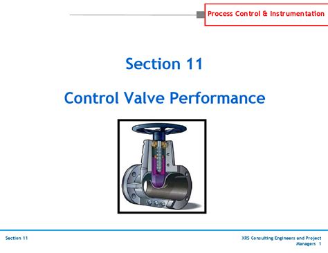 Ppt P Id Instrumentation Control Control Valve Performance