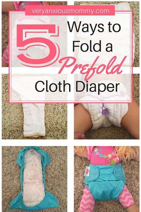 5 Quick And Easy Ways To Fold A Prefold Cloth Diaper Very Anxious