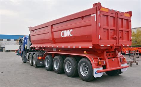 Cimc 4 Axle Heavy Duty End Dump Truck Trailer For Sale In Kenya