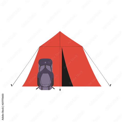 Tourist trip icon. Minimal simple extreme trip logo template. Outdoor sport, expedition. Journey ...