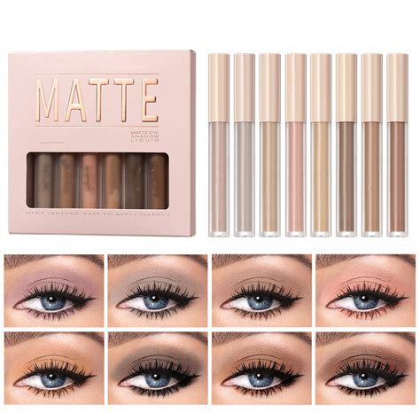 Buy Maepeor Matte Liquid Eyeshadow Colors Neutral Naked Smooth Creamy