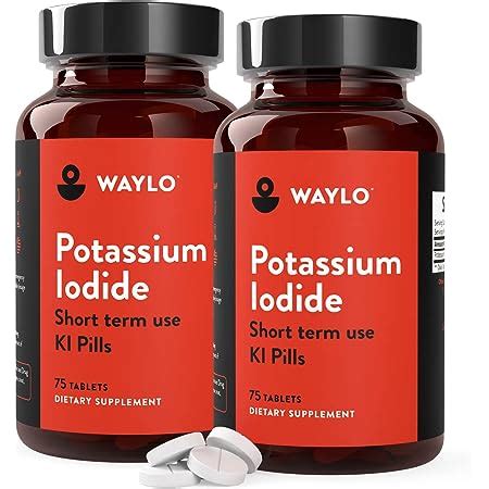 Amazon Pack Ki Potassium Iodide Tablets Mg Per Serving