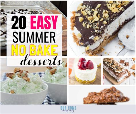 20 Yummy No Bake Desserts – Our Home Made Easy