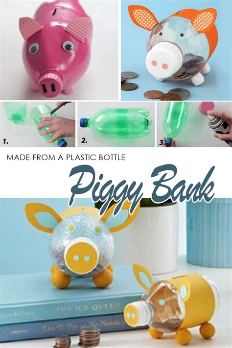 Recycled Craft Piggy Bank Piggy Bank Recycled Crafts Piggy Bank Craft