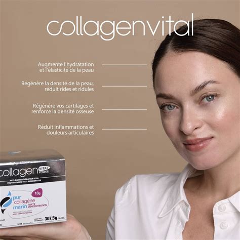 Collagen Vital Power Collagène marin en poudre à boire Formule Cure 3