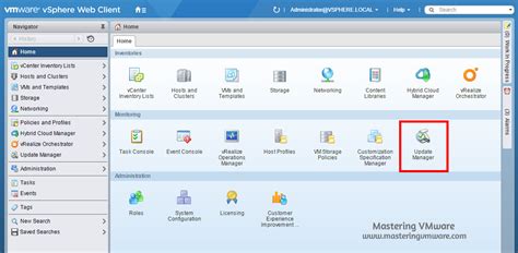 Install Vsphere Update Manager Mastering Vmware