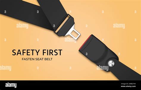 Traffic Safety Poster For Drivers With Realistic Passenger Seat Belt