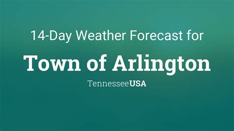 Town of Arlington, Tennessee, USA 14 day weather forecast