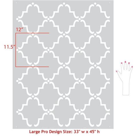 Moroccan Wall Stencils & Floor Stencils for Painting | Trellis wall ...