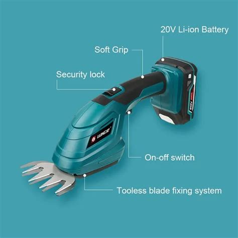 Liangye Battery Operated Garden Tool Kit Grass Cutter Hedge Shears And