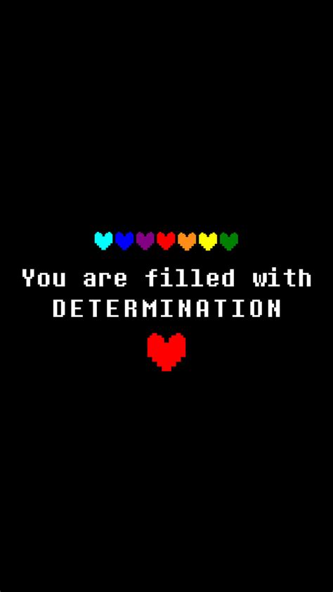 DETERMINATION - HD Mobile Undertale Wallpaper by Koshka-Stuff on DeviantArt