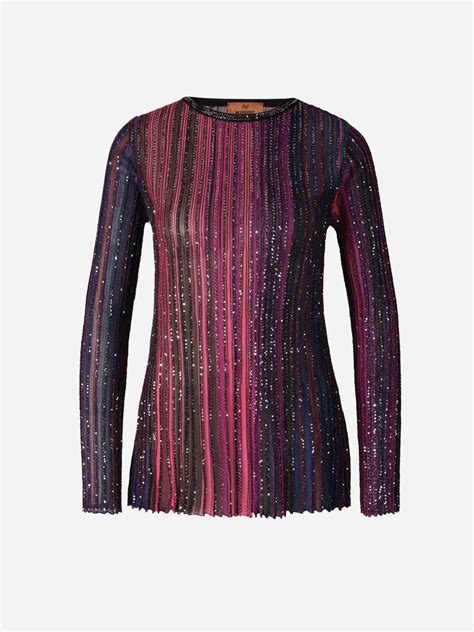 Buy Missoni Zig Zag Knit Sweater Multicolor At Off Editorialist