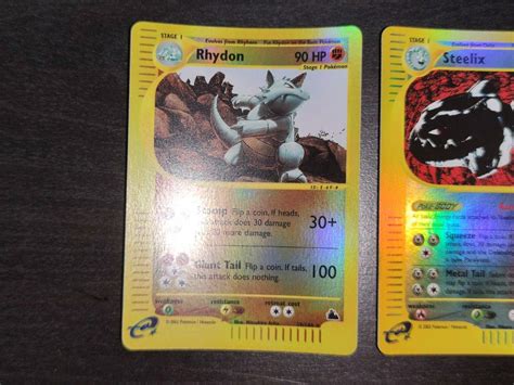 Pokemon Steelix Rhydon Ursaring Skyridge Reverse Holo Rare Hobbies