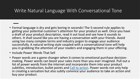 PPT - How to Write Product Description Like a Professional Copywriter