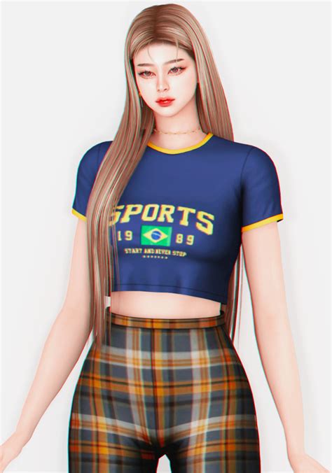 Fromis Top Pants By Plbsims Fromis Top Original Mesh Swatches