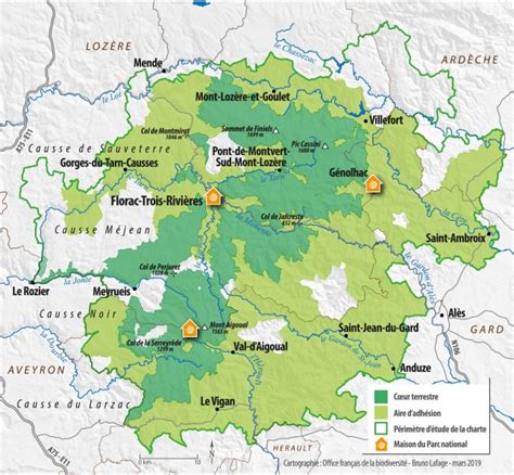 Cevennes Carte Info ≡ Voyage Carte Plan