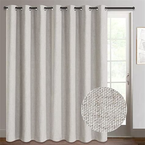 Rose Home Fashion Cortinas Para Puerta Corrediza Aspecto De Lino