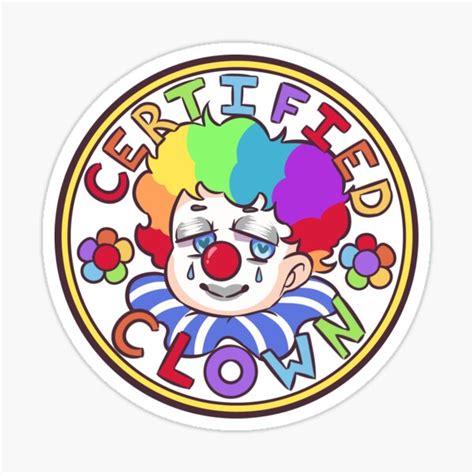 Clown Stickers Redbubble