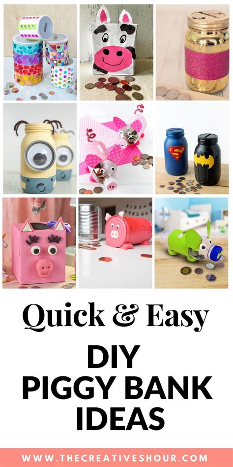 40+ Amazing DIY Piggy Banks Ideas And Tutorials For kids | Piggy bank