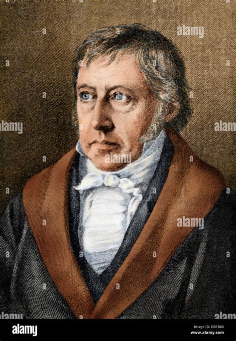 Georg Wilhelm Friedrich Hegel Portrait German Philosopher Hi Res Stock