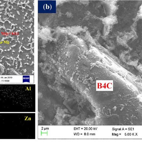 A Sem Images Of Az B C Composite And Area Scanning B Sem