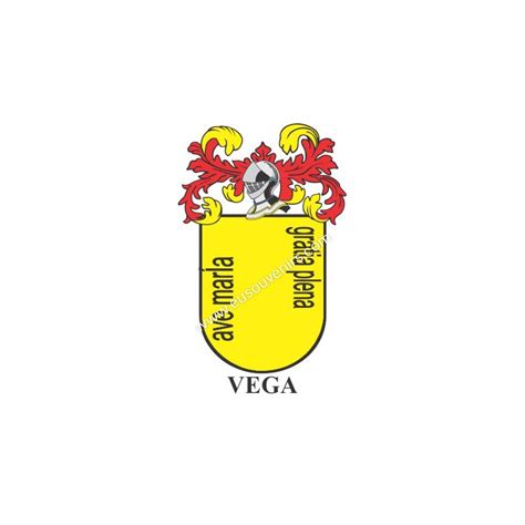 Llavero heráldico VEGA Personalizado con apellido escudo de la