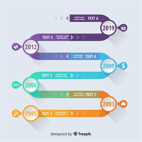 Modelo De Infogr Fico Conceito De Linha Do Tempo Vetor Gr Tis