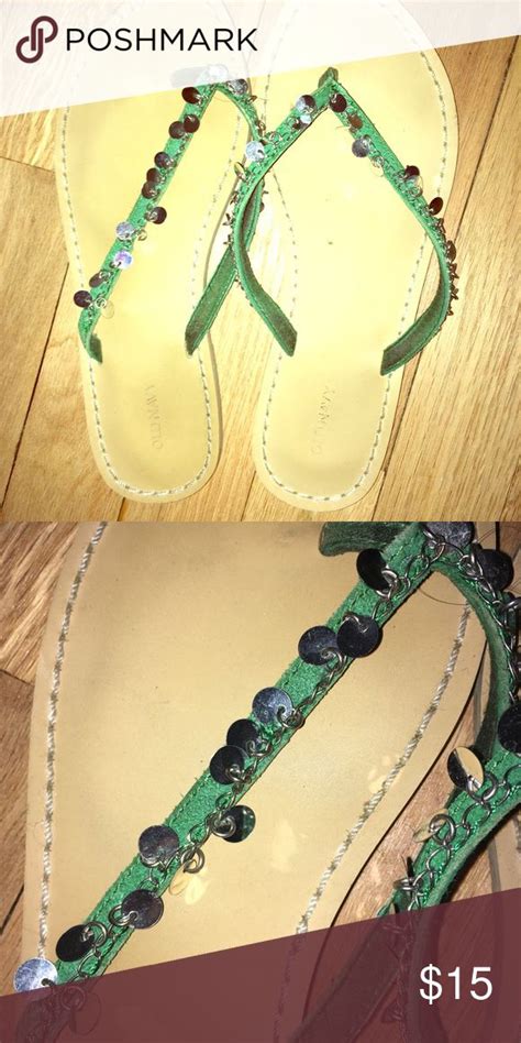 Emerald Green Charm Sandals | Stylish Women's Footwear