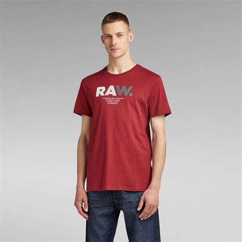 Multi Colored Raw T Shirt Red G Star Raw