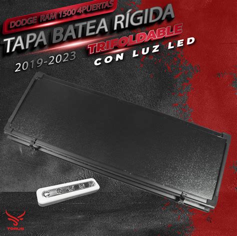 Tapa Batea Rígida Trifold Dodge Ram 1500 2019 2021 2022 2023 TORUS