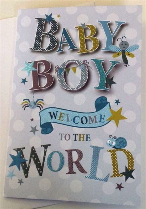 New Baby Boy Card - With Love Gifts & Cards