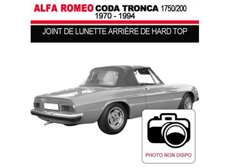 Joint de lunette arrière de hard top cabriolets Alfa Romeo Série III