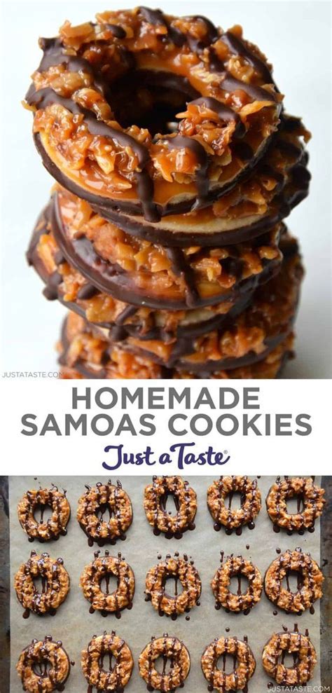 Homemade Samoas Cookies Just A Taste Fun Baking Recipes Samoa