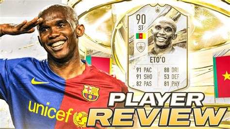 He S Insane Mid Icon Samuel Eto O Player Review Fifa