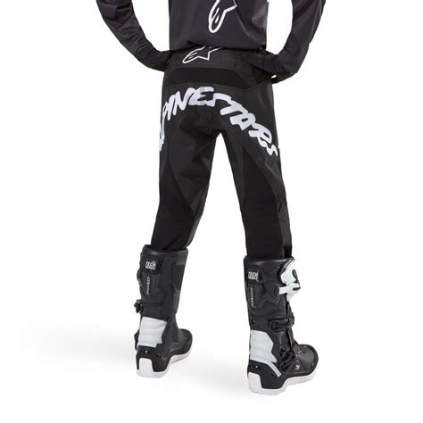 Pantalon Moto Cross Alpinestars Enfant Racer HANA Noir Blanc 2024